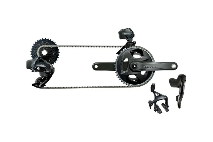 SRAM SRM FORCE E-TAP AXS 2X GRUPO HIDRO FLAT MOUNT CL 2P